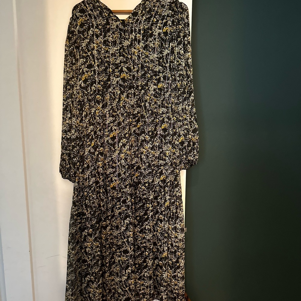 Zara empire waist midi dress